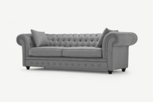 Branagh 3-Sitzer Sofa, Stoff in Perlgrau - MADE.com