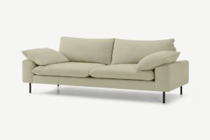 Fallyn 3-Sitzer Sofa, Stoff in Sandsteinbeige - MADE.com