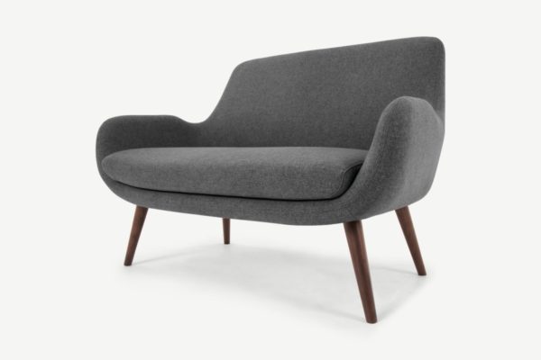 Moby 2-Sitzer Sofa, Stoff in Marlgrau - MADE.com
