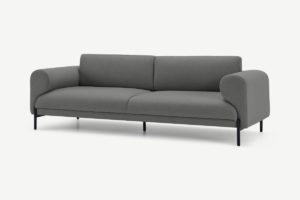 Orsel 3-Sitzer Sofa, Stoff in Grau - MADE.com