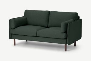 Brayla 2-Sitzer Sofa (fertig montiert), Stoff in Waldgruen - MADE.com