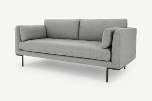 Harlow grosses 2-Sitzer Sofa, Stoff in Felsengrau - MADE.com