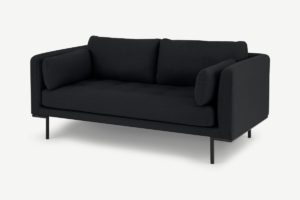 Harlow grosses 2-Sitzer Sofa, Stoff in Schiefergrau - MADE.com
