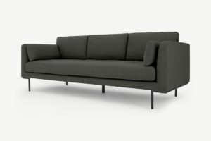 Harlow 3-Sitzer Sofa, Stoff in Hudsongrau - MADE.com