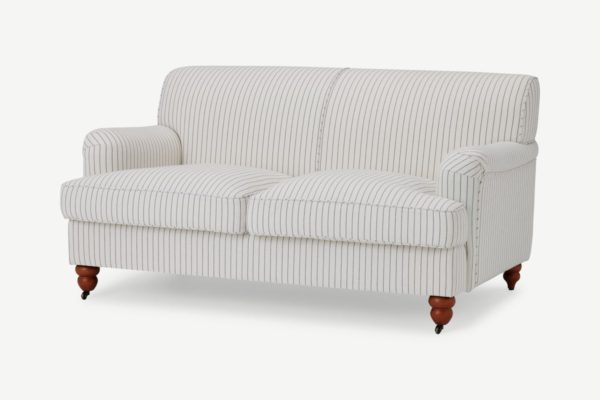 Orson 2-Sitzer Sofa, recycelter Stoff in Cremeweiss - MADE.com