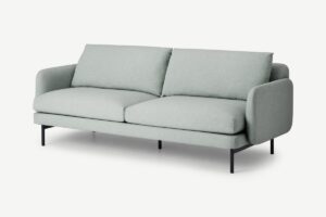 Miro 3-Sitzer Sofa, Webstoff in Venezianisch-Grau - MADE.com